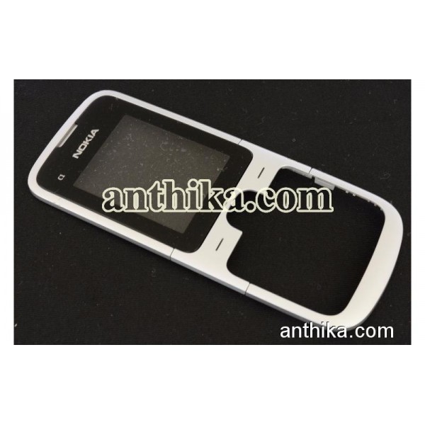 Nokia C1-01 Kapak Orjinal Front Cover White Used