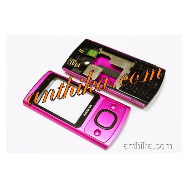 Nokia 6700 Slide Orjinal Kasa Kapak Full Housing Pink Used