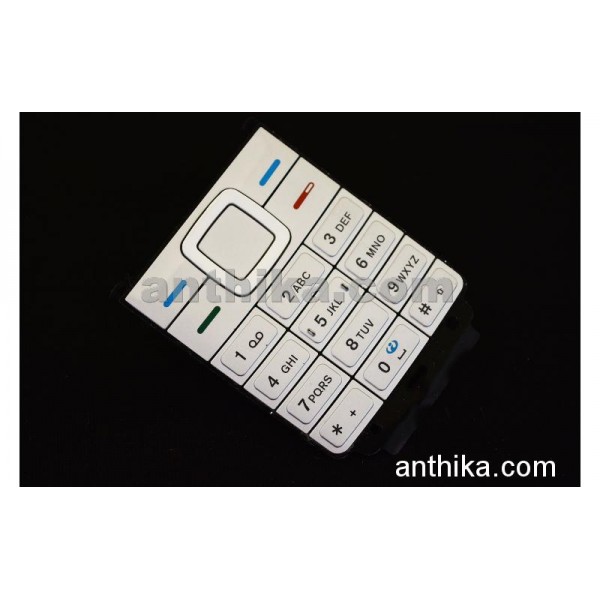 Nokia 5070 Tuş Original Keypad Silver New 9799031