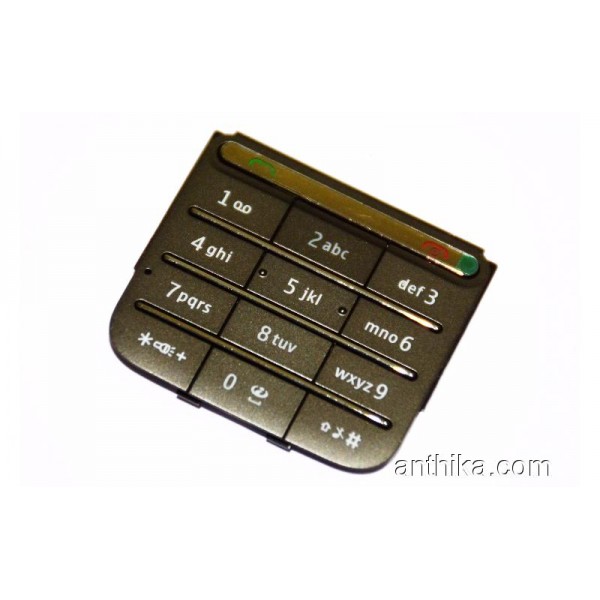 Nokia C3-01 Tuş Orjinal Kalitesinde Keypad Dark G...