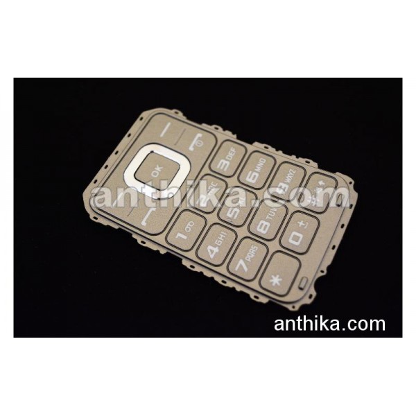 Samsung C3595 Tuş Original Keypad Dark Grey New