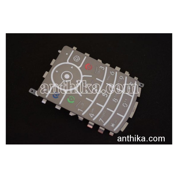 Motorola V3x Razr Tuş Original Keypad Dark Grey N...