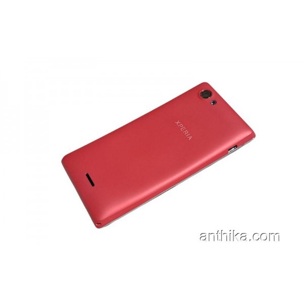 Sony Xperia J St26 St26i Kapak Kasa Original Full Housing Pink New