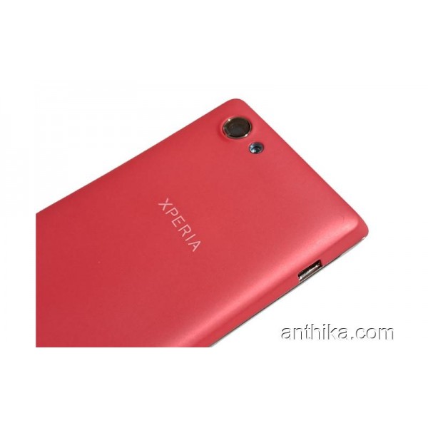 Sony Xperia J St26 St26i Kapak Kasa Original Full Housing Pink New