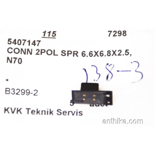 Nokia N70 Conn 2 Pol Spr 6.6X6.8X2.5 5407147