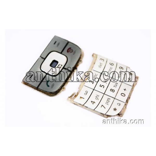 Siemens CF110 Tuş Original Keypad Silver Used
