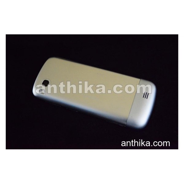 Nokia C3-01 Kapak Kasa Soket High Quality Housing Silver New