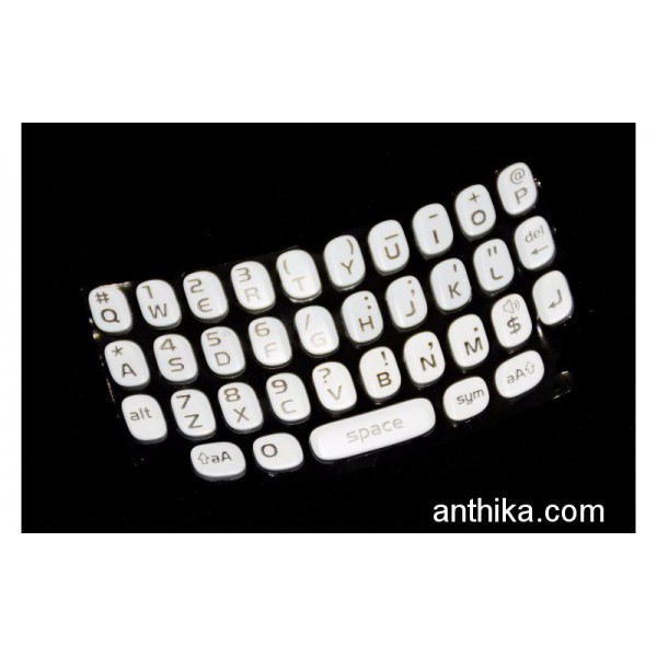 Blackberry 9350 9360 9370 Tuş Orjinal Keypad Whit...