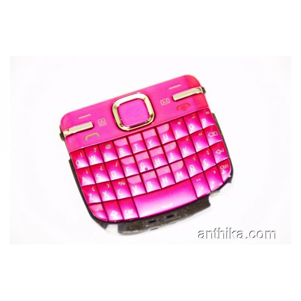 Nokia C3-00 Tuş Orjinal Keypad Pink New