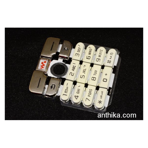Sony Ericsson W800 W800i Tuş Orjinal Keypad Chrem...