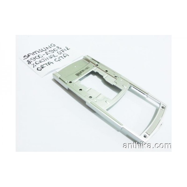 Samsung E900 E908 Orta Çıta Orjinal Middle Frame Silver