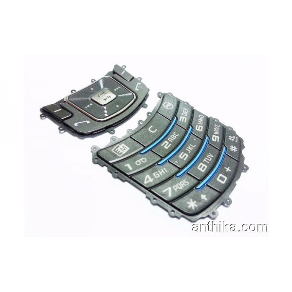 Samsung B520 Tuş Orjinal Keypad Dark Gray