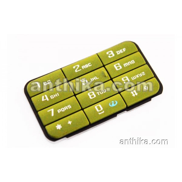 Nokia 3250 Tuş Original Numeric Keypad Green New
