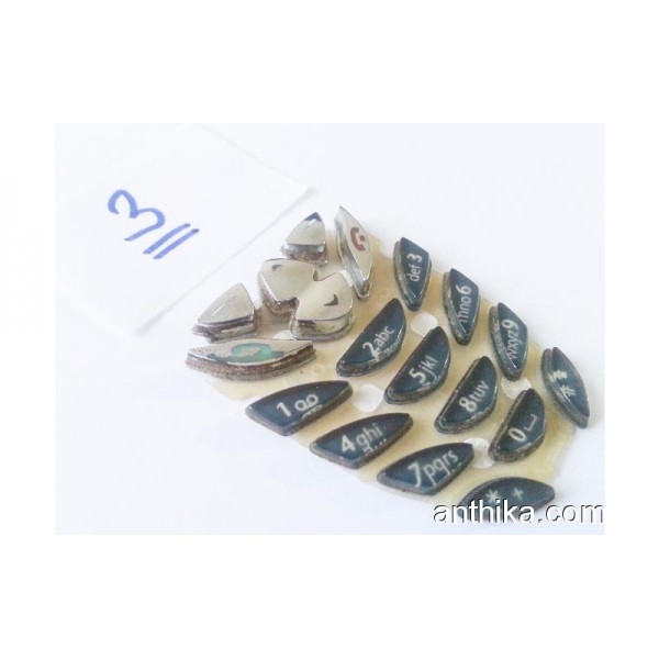 Nokia 8310 Tuş Orjinal Keypad All Black-3