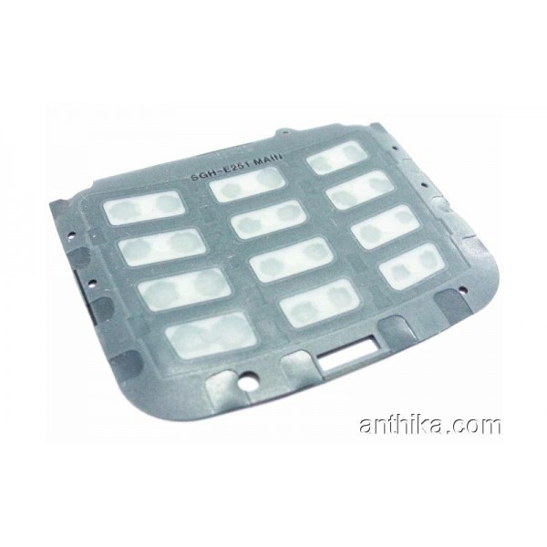 Samsung E250 E251 Tuş Orjinal Keypad Black