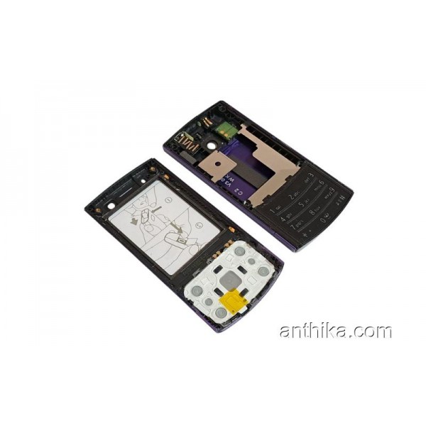 Nokia 6700 Slide Kapak Kasa Tuş Original Housing Purple New Condition