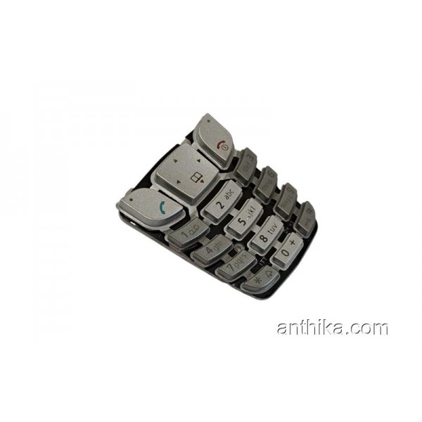 Siemens A65 A70 Tuş Original Keypad Silver Gray N...