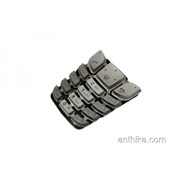 Siemens A65 A70 Tuş Original Keypad Silver Gray New