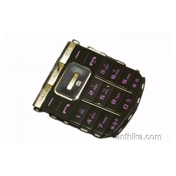 Samsung M3510 Tuş Orjinal Keypad Black Purple New