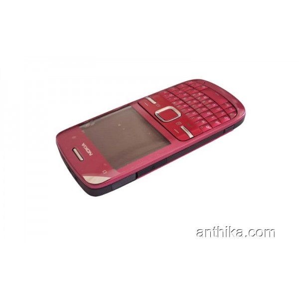 Nokia C3 C3-00 Kapak Kasa Tuş Full Housing Pink New