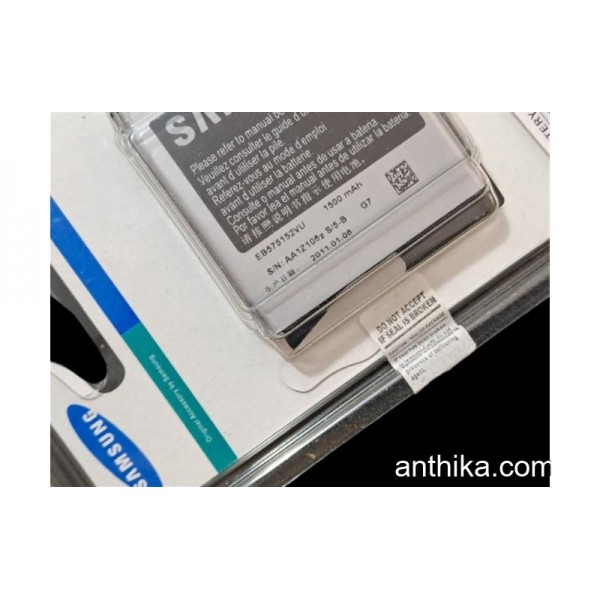 Galaxy S i9000 Batarya Pil Samsung i9000 Battery New in Box EB575152VU