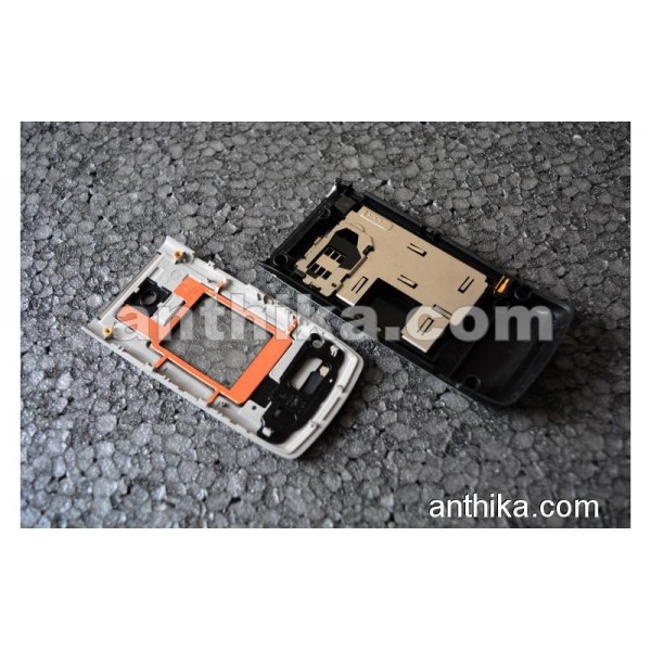 Nokia 6555 Fold Kapak Kasa Original Housing Silver New