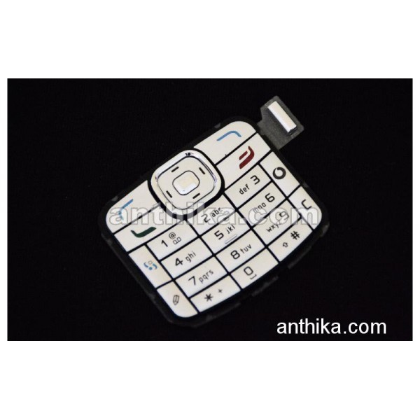 Nokia N70 Tuş Original Keypad Silver New