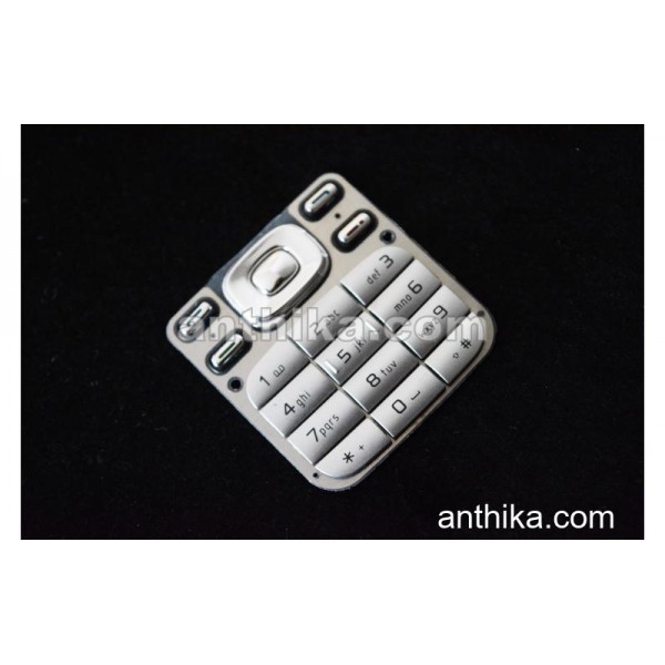 Nokia 6234 Tuş Original Keypad Silver New