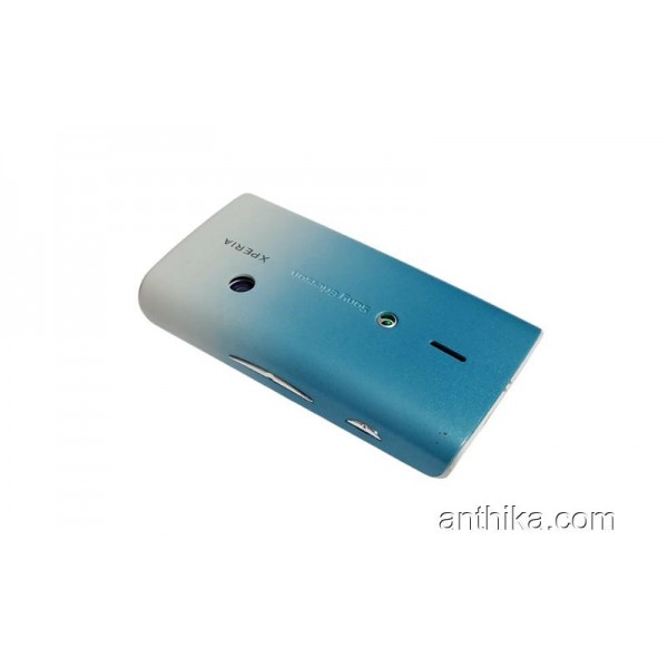 Sony Xperia E15i X8 Kapak Kasa Tuş Full Cover White Blue New