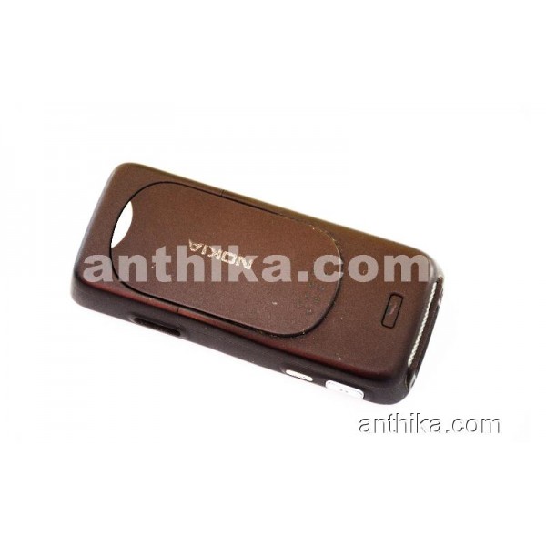 Nokia N73 Kapak Kasa Tuş Original Full Housing Silver Brown Used