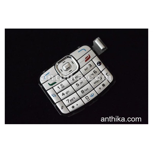 Nokia N70 Tuş Original Keypad Silver New