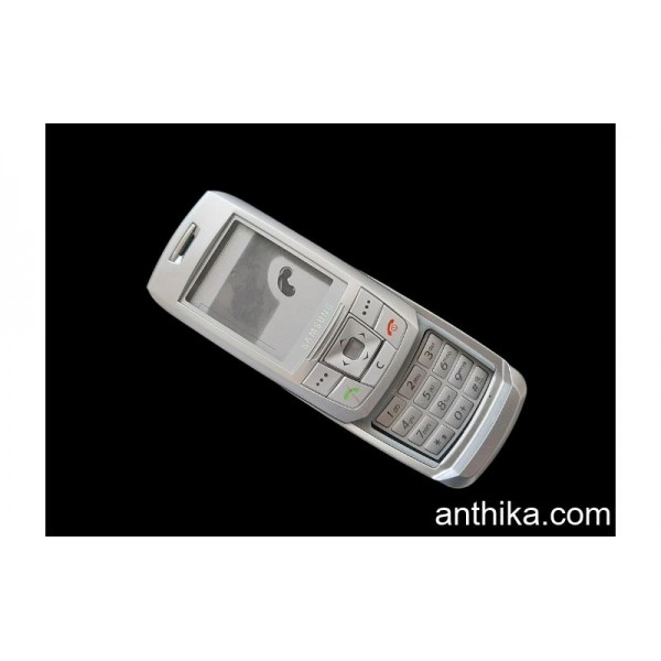 Samsung E250 Kapak Kasa Tuş Original Full Housing Silver New