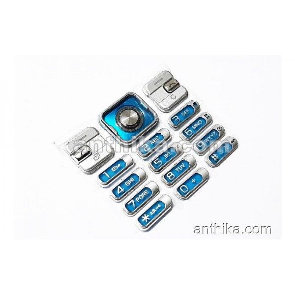 Sony Ericsson c702 Tuş Original Keypad Blue Used