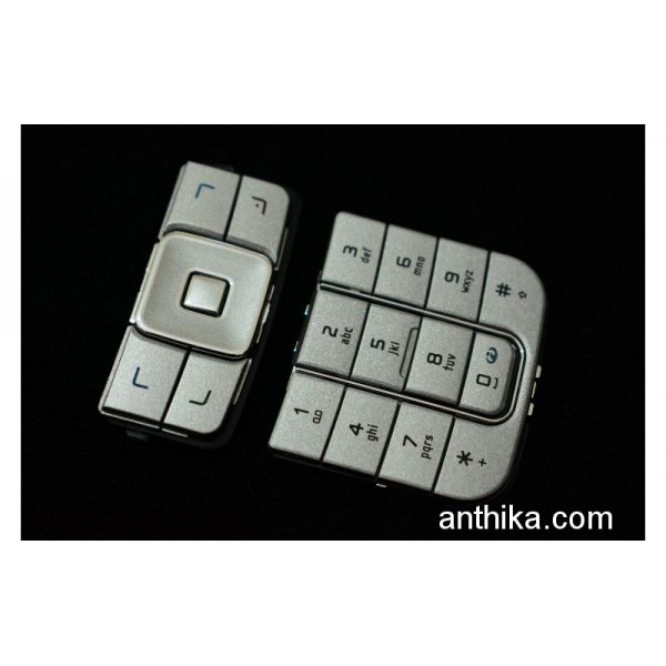 Nokia 6270 Tuş Orjinal Kalitesinde Keypad Silver ...