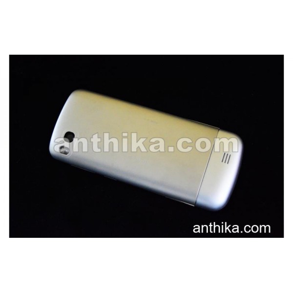 Nokia C3-01 Kapak Kasa Tuş High Quality Full Housing Silver New