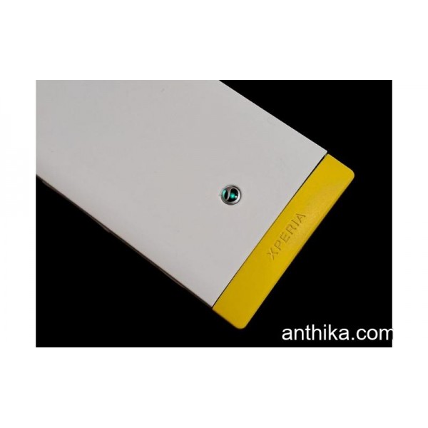 Sony St25 Sony Xperia U ST25i Kapak Kasa Full Housing White Yellow New
