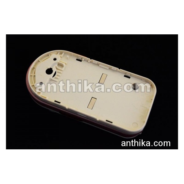 Nokia 7370 Kasa Tuş Original Middle Cover Keypad Chreme Pink New