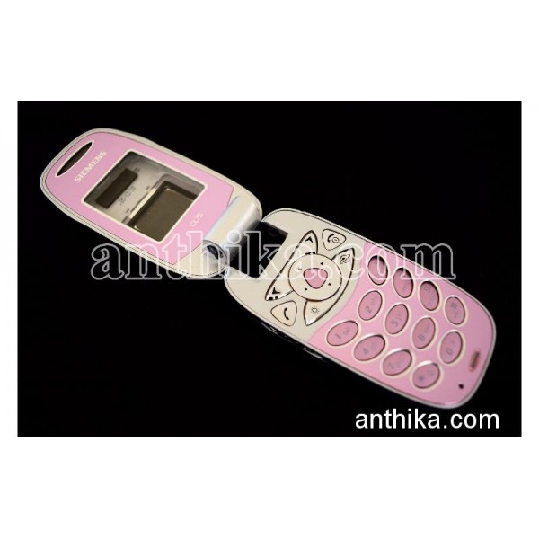 Siemens CL75 Kapak Kasa Tuş Original Full Housing Pink Used