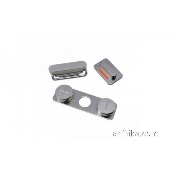 Apple Iphone 5 5s Tuş Orjinal Power Volume Keypad...