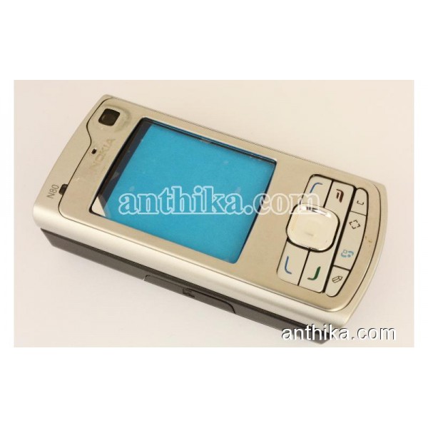 Nokia N80 Kapak Kasa Tuş Orjinal Kalitesinde Full Housing Silver New
