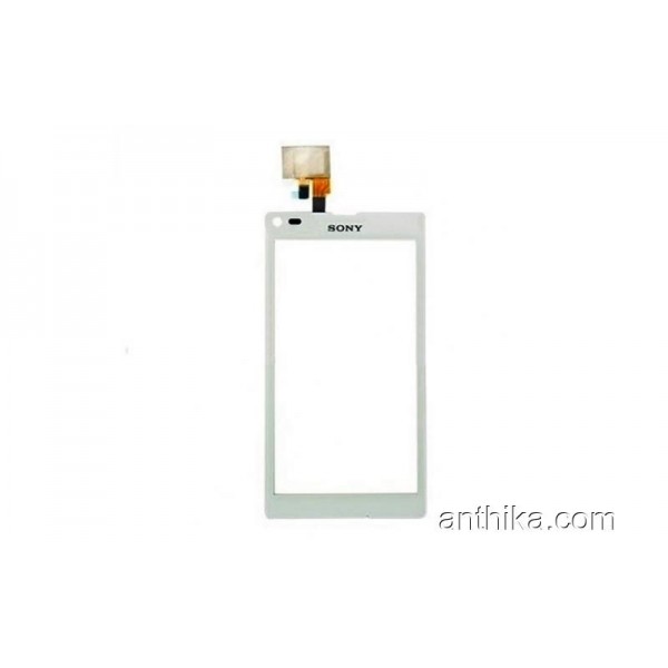 Sony Xperia L C2105 Dokunmatik Beyaz Panel ön Cam...