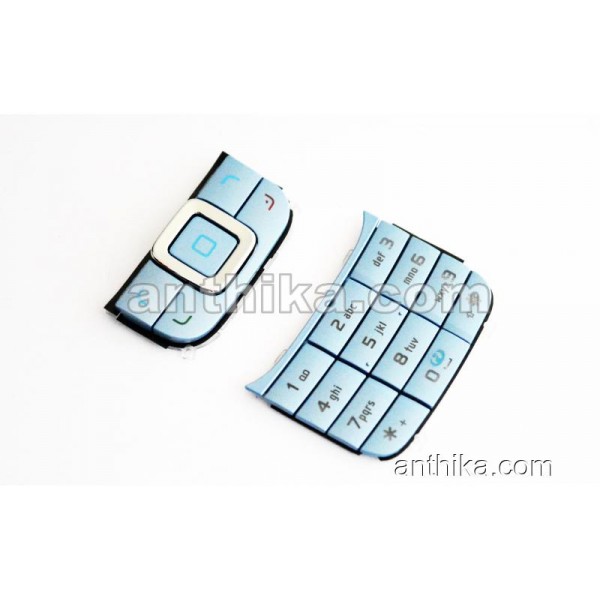 Nokia 6111 Tuş Set Original Keypad Blue New
