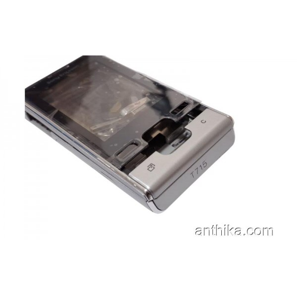 Sony Ericsson T715 Kapak Kasa Tuş Ericsson T715 Full Housing Silver New