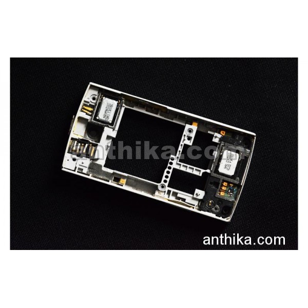 Nokia X3 X3-00 Kasa Anten Buzzer Original Middle Cover Silver 0254688