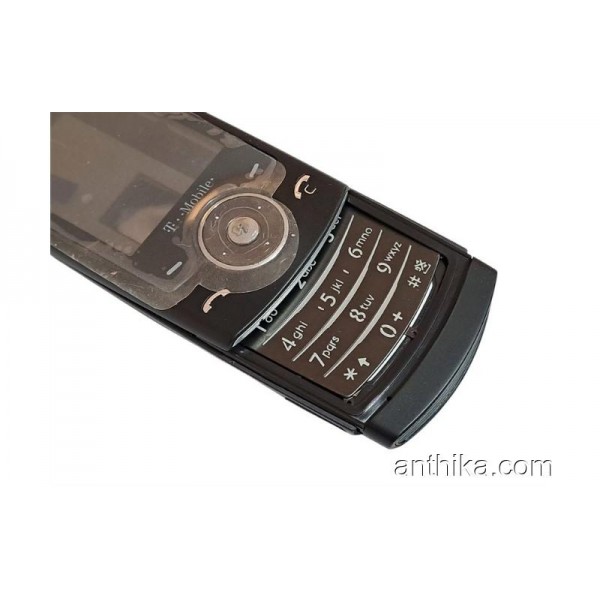 Samsung U600 Kapak Kasa Tuş Full Housing Black New T-Mobile Logo