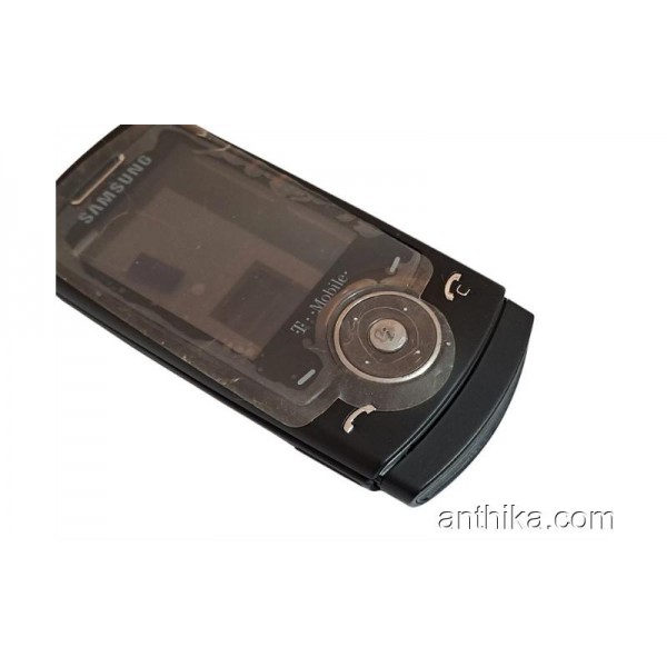 Samsung U600 Kapak Kasa Tuş Full Housing Black New T-Mobile Logo