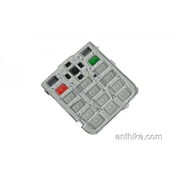 Nokia 7310 Supernova Tuş Original Silver Black New-1