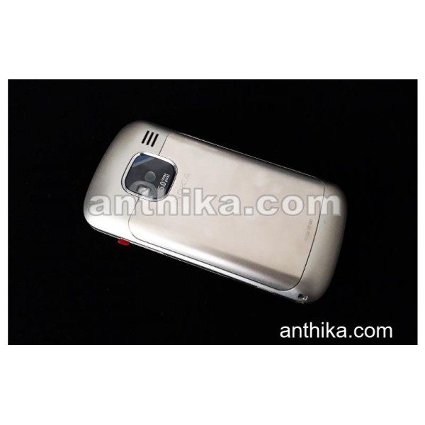 Nokia E5 E5-00 Kapak Tuş Kasa Original Full Housing Silver New