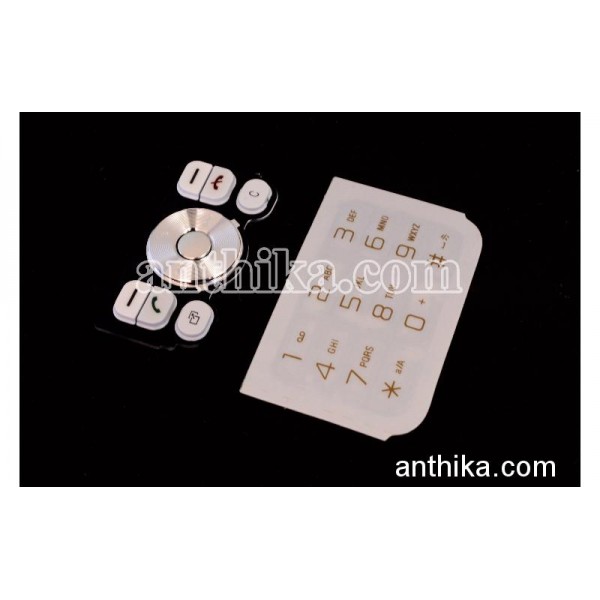 Sony Ericsson W910 W910i Tuş Original Keypad Silv...