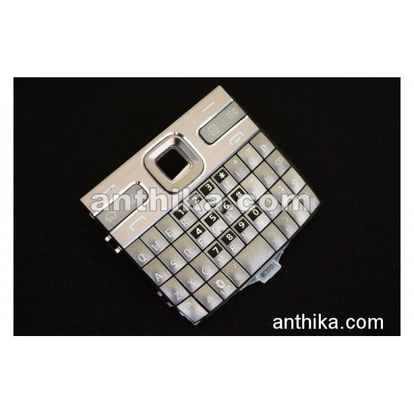 Nokia E72 Tuş Original Keypad Silver Black New